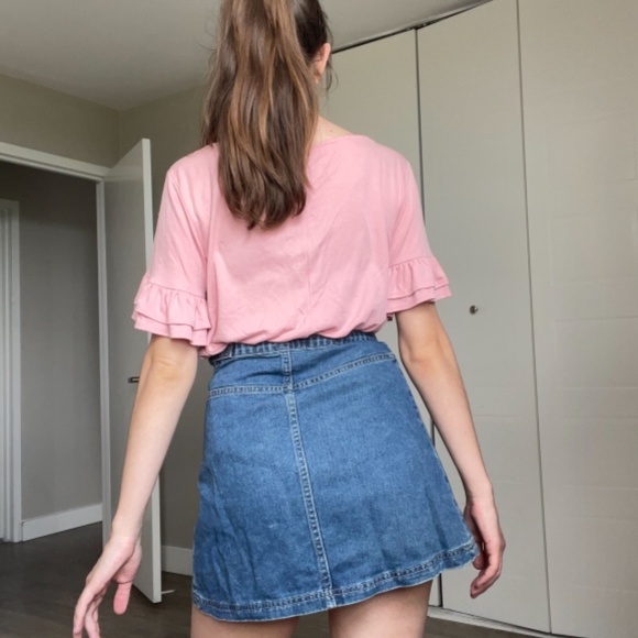 Denim wrap skirt - Picture 3 of 4